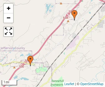 Area schools map